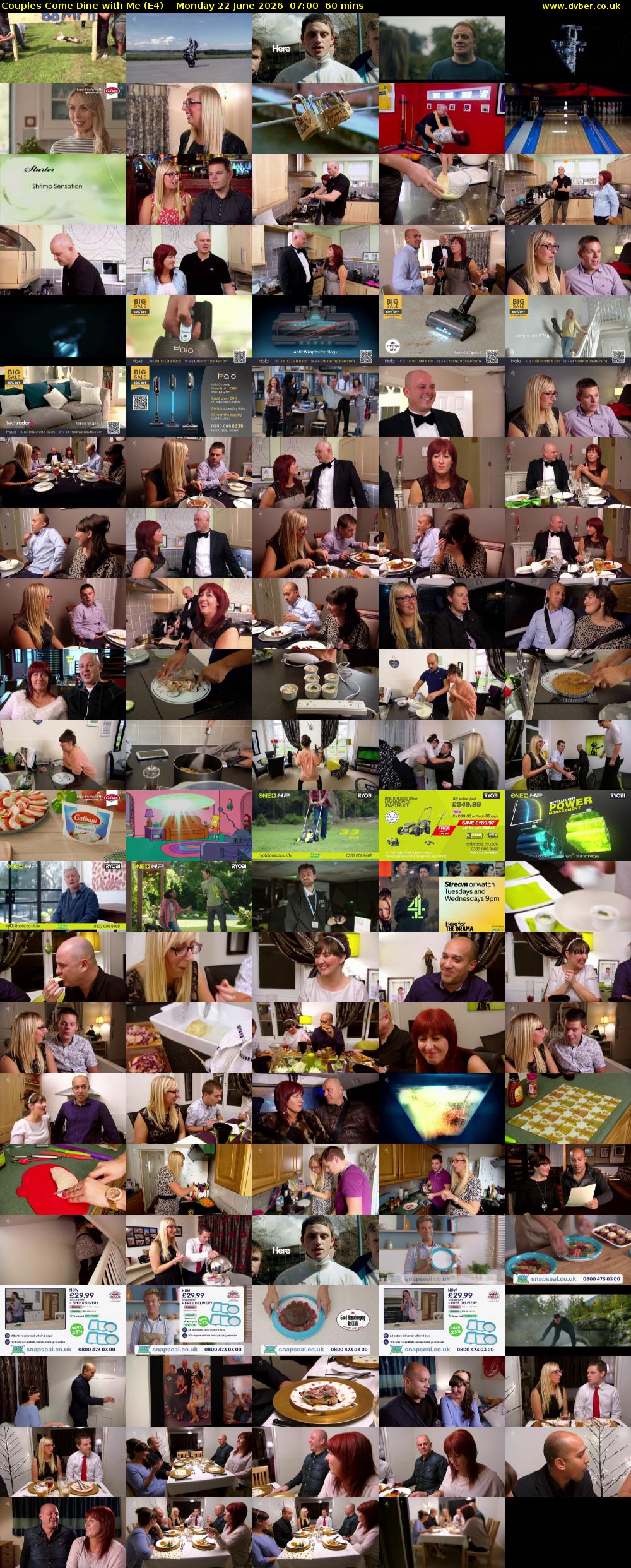 Couples Come Dine with Me (E4) Monday 22 June 2026 07:00 - 08:00