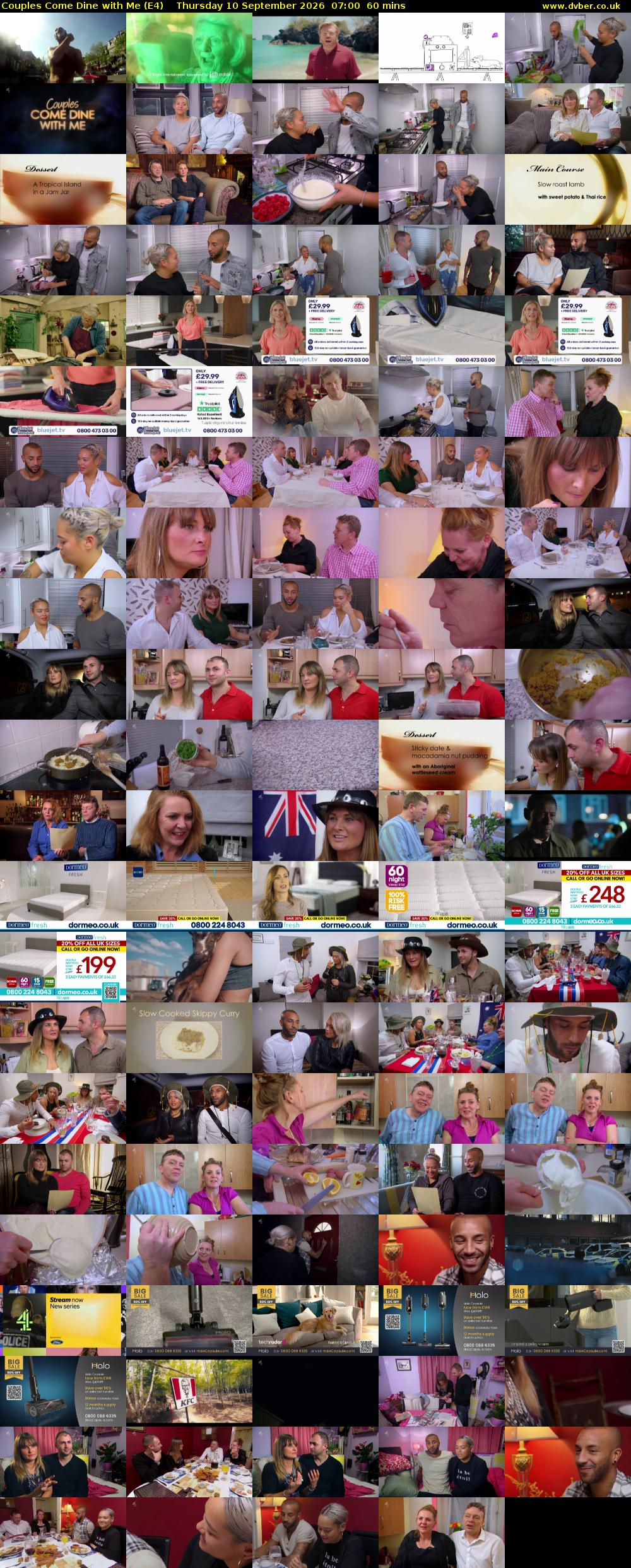Couples Come Dine with Me (E4) Thursday 10 September 2026 07:00 - 08:00