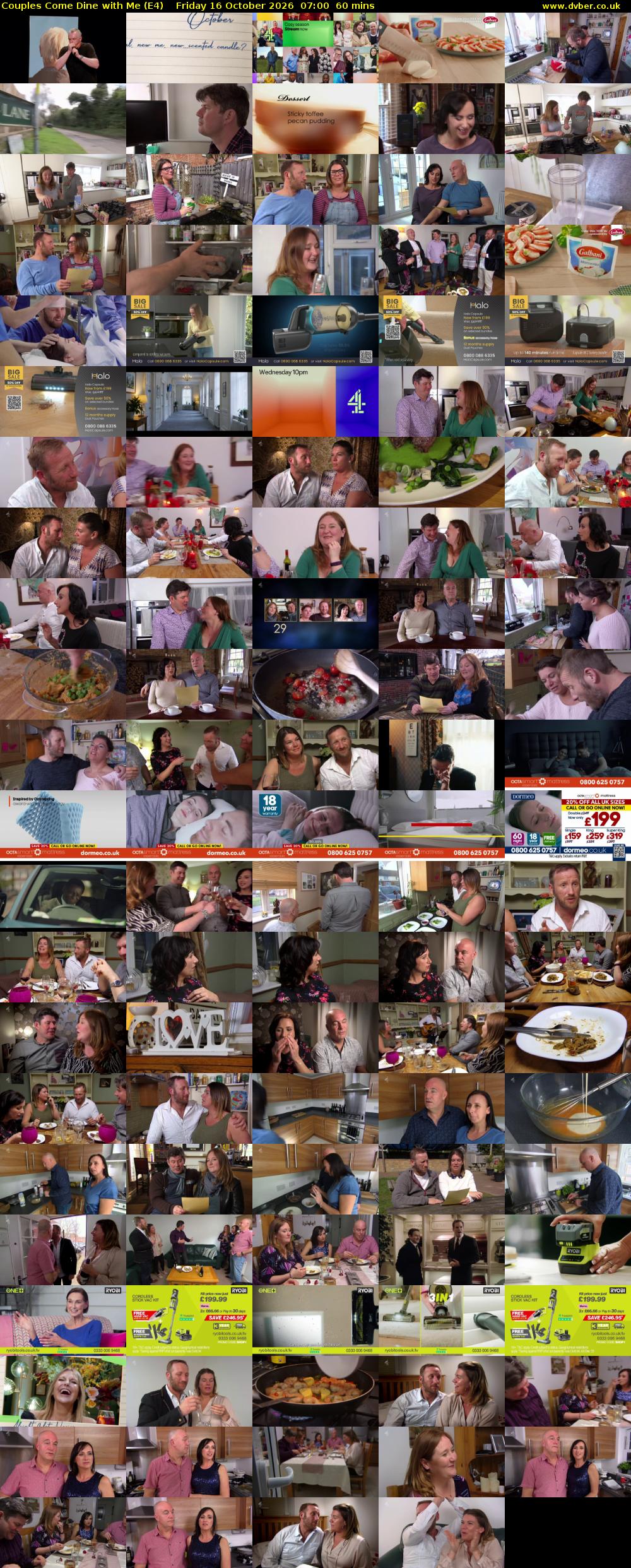 Couples Come Dine with Me (E4) Friday 16 October 2026 07:00 - 08:00