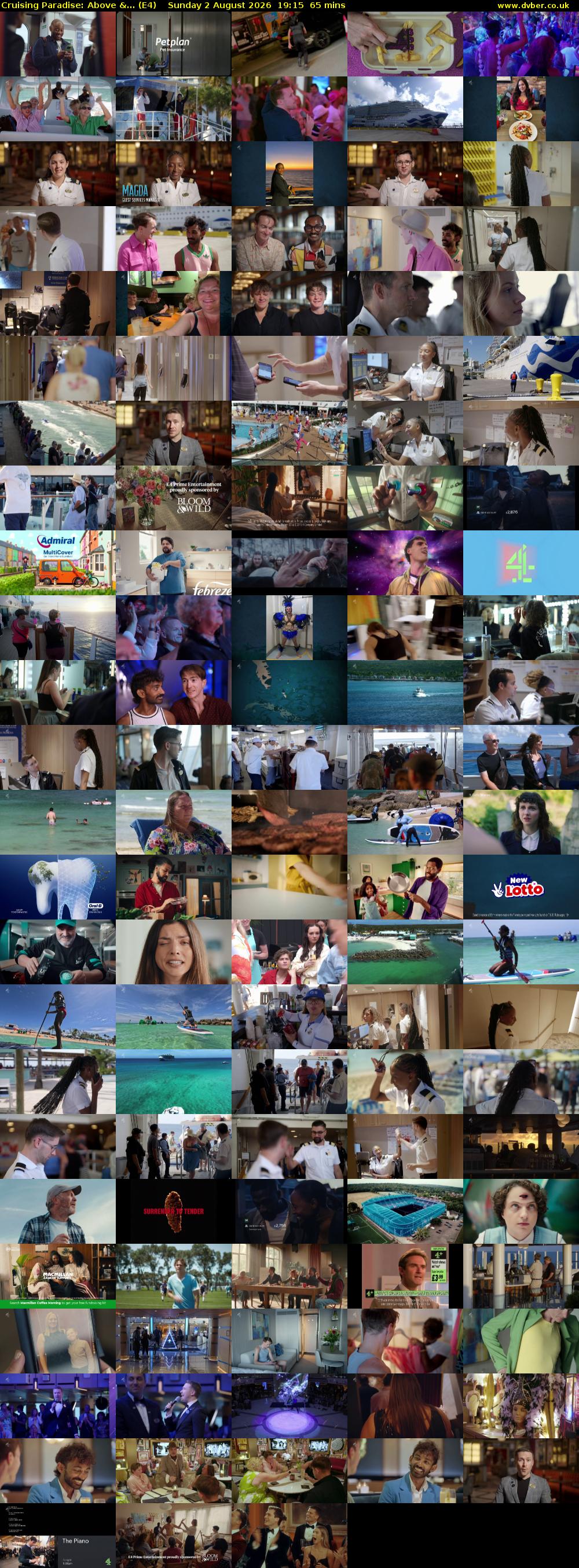 Cruising Paradise: Above &... (E4) Sunday 2 August 2026 19:15 - 20:20