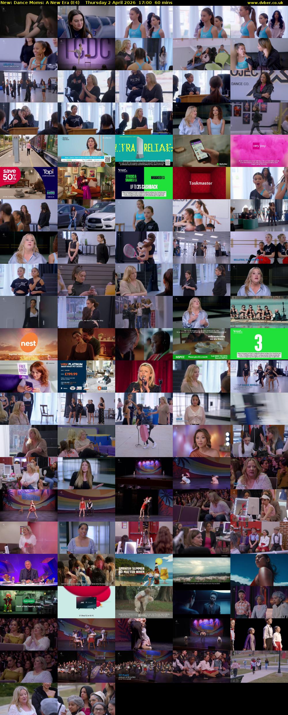 Dance Moms: A New Era (E4) Thursday 2 April 2026 17:00 - 18:00