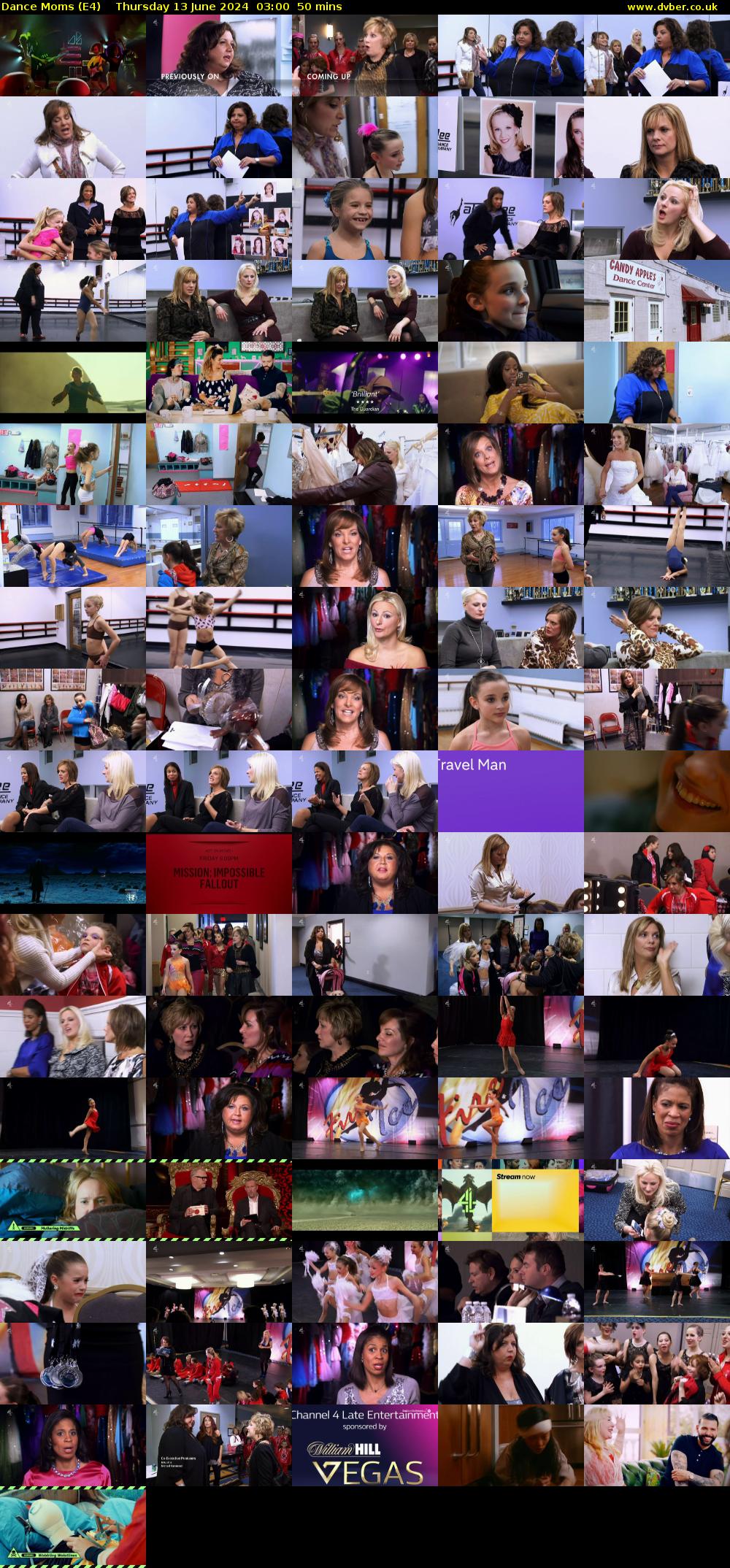Dance Moms (E4) Thursday 13 June 2024 03:00 - 03:50