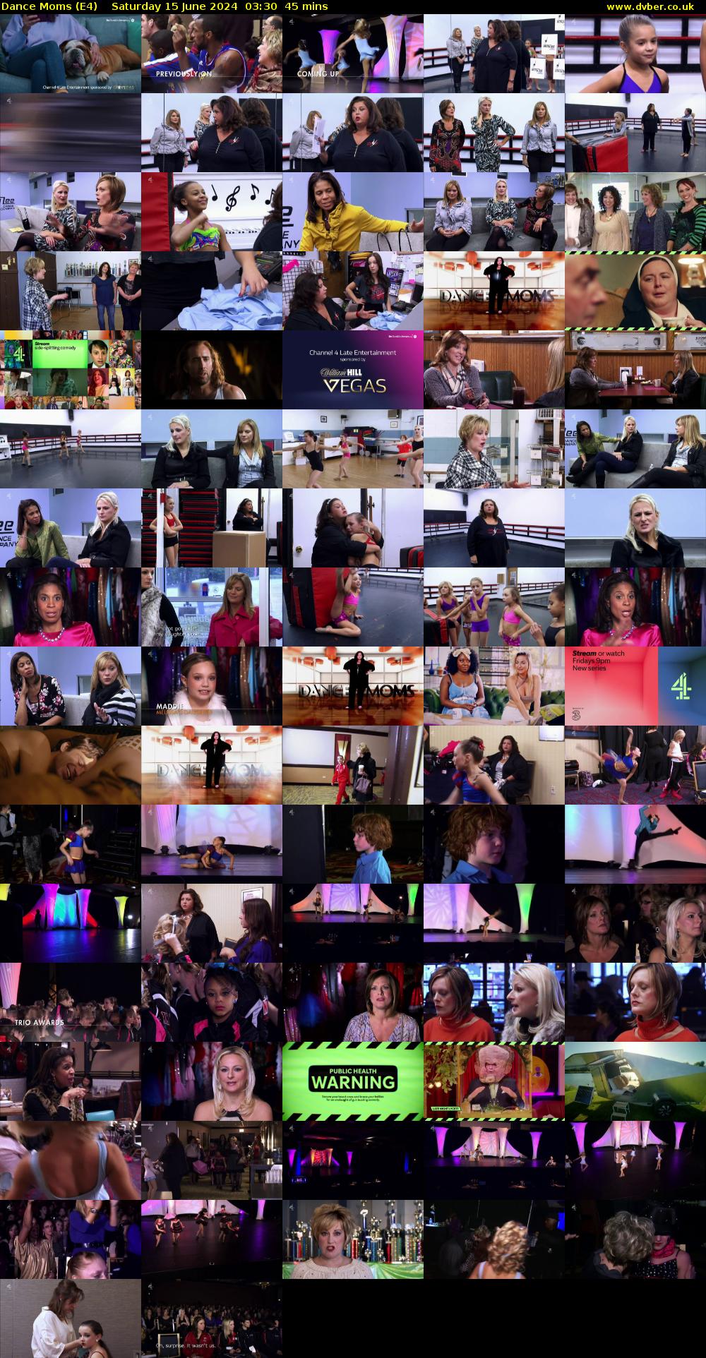 Dance Moms (E4) Saturday 15 June 2024 03:30 - 04:15
