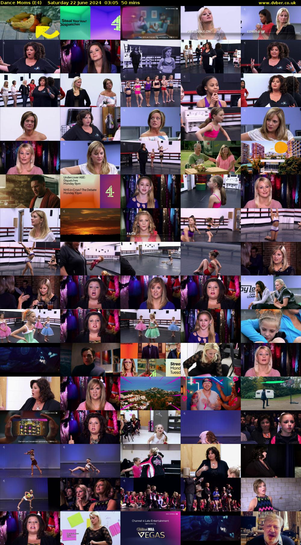 Dance Moms (E4) Saturday 22 June 2024 03:05 - 03:55