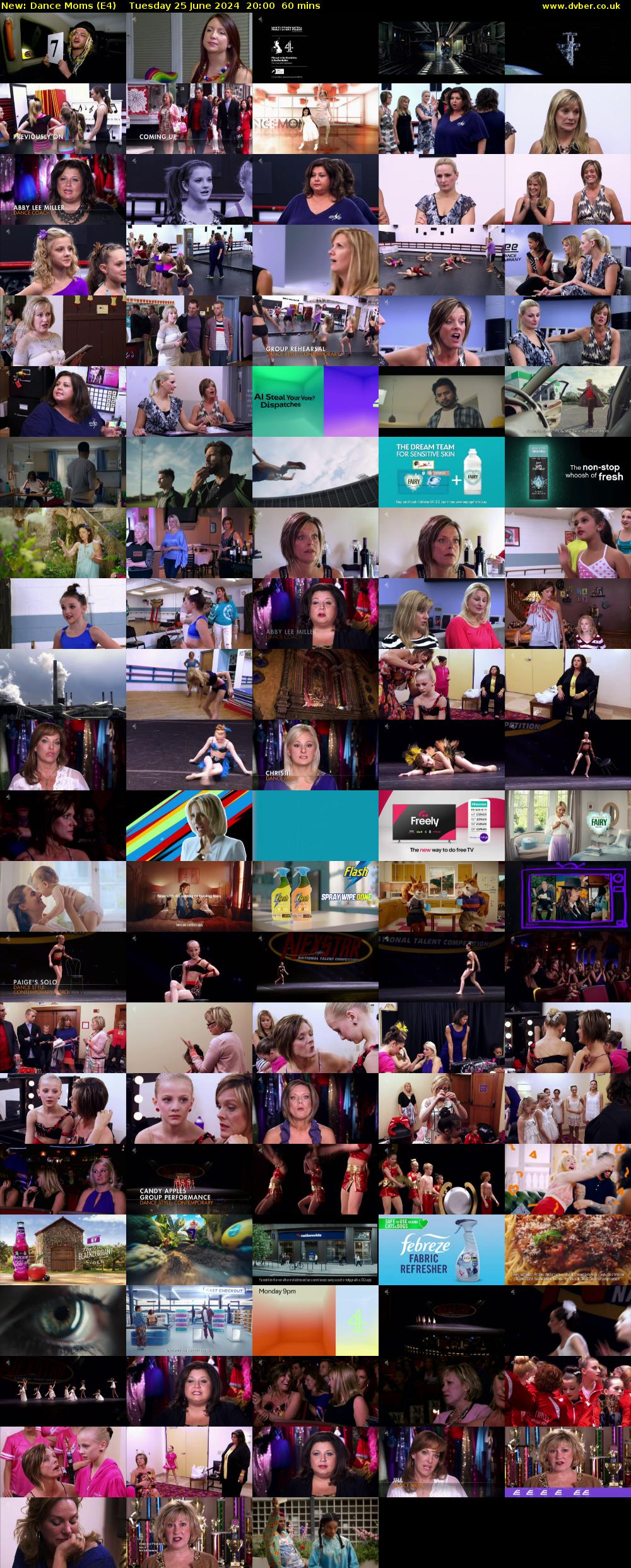 Dance Moms (E4) Tuesday 25 June 2024 20:00 - 21:00
