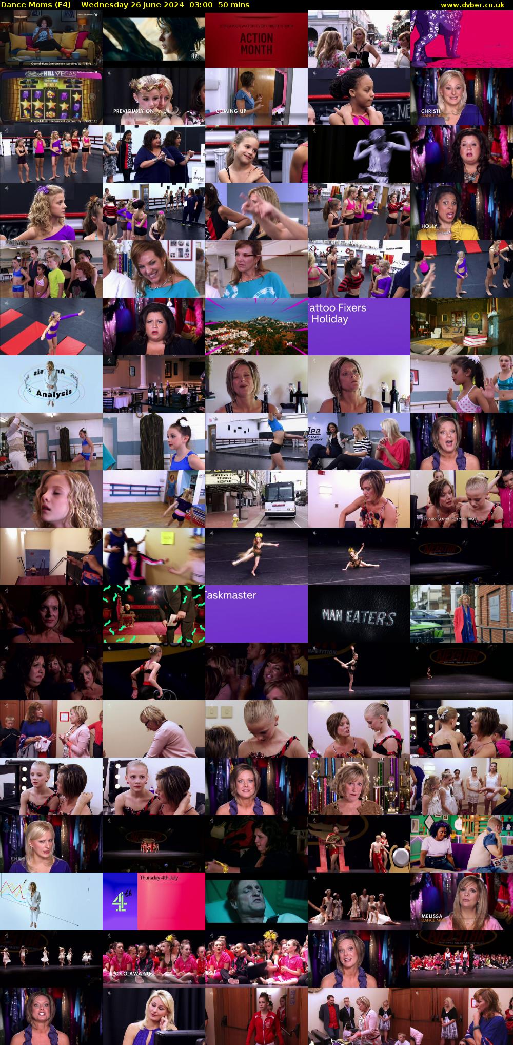 Dance Moms (E4) Wednesday 26 June 2024 03:00 - 03:50