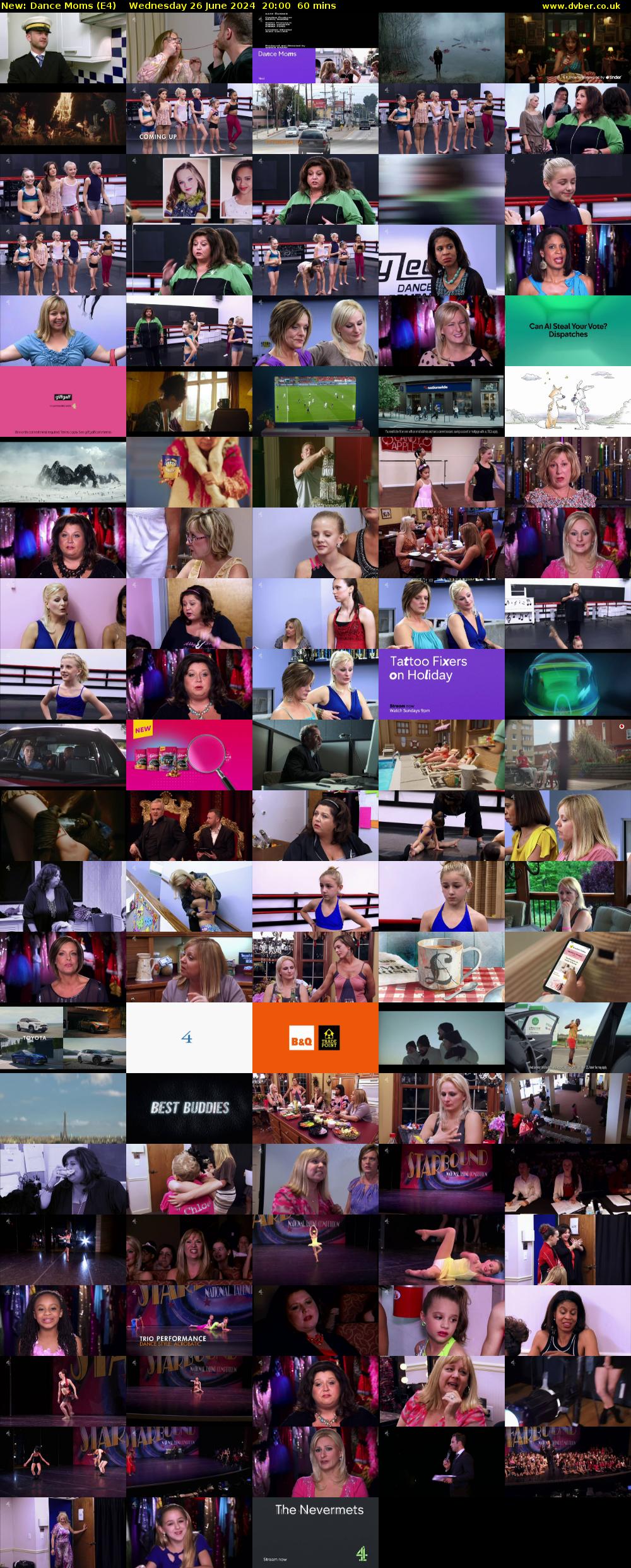 Dance Moms (E4) Wednesday 26 June 2024 20:00 - 21:00
