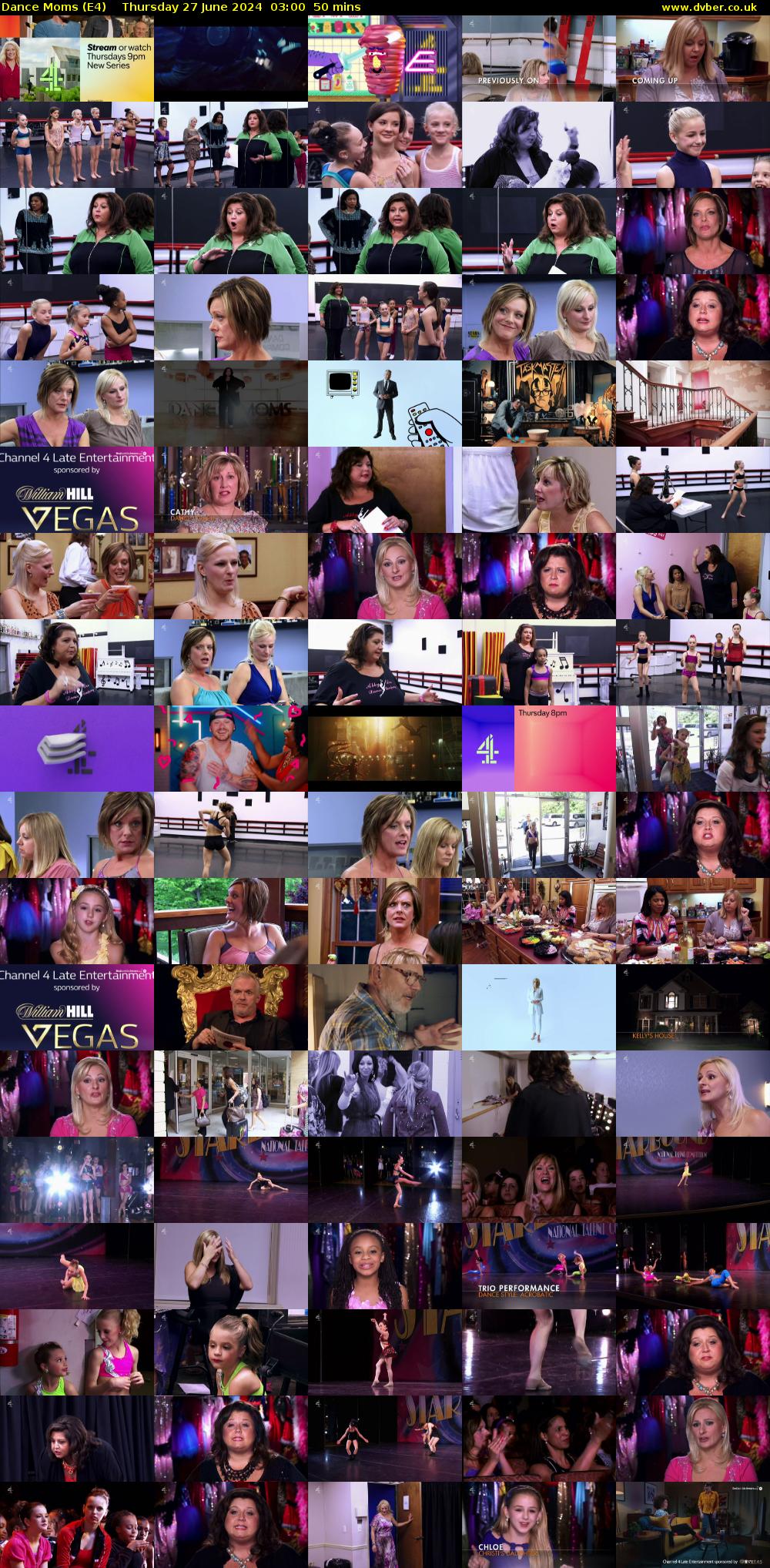 Dance Moms (E4) Thursday 27 June 2024 03:00 - 03:50