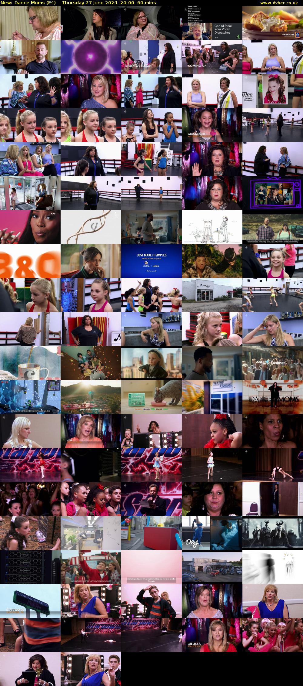 Dance Moms (E4) Thursday 27 June 2024 20:00 - 21:00