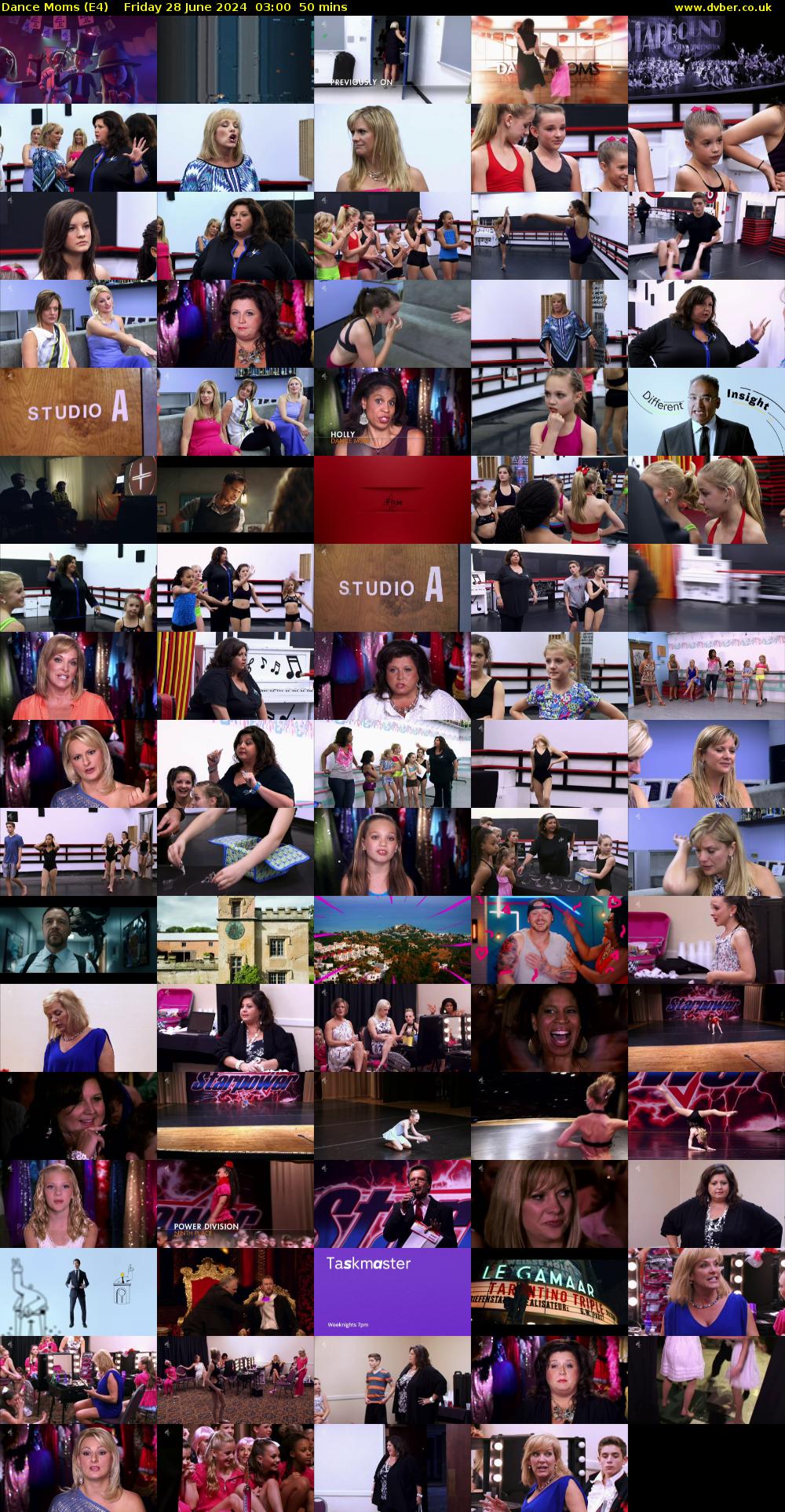 Dance Moms (E4) Friday 28 June 2024 03:00 - 03:50