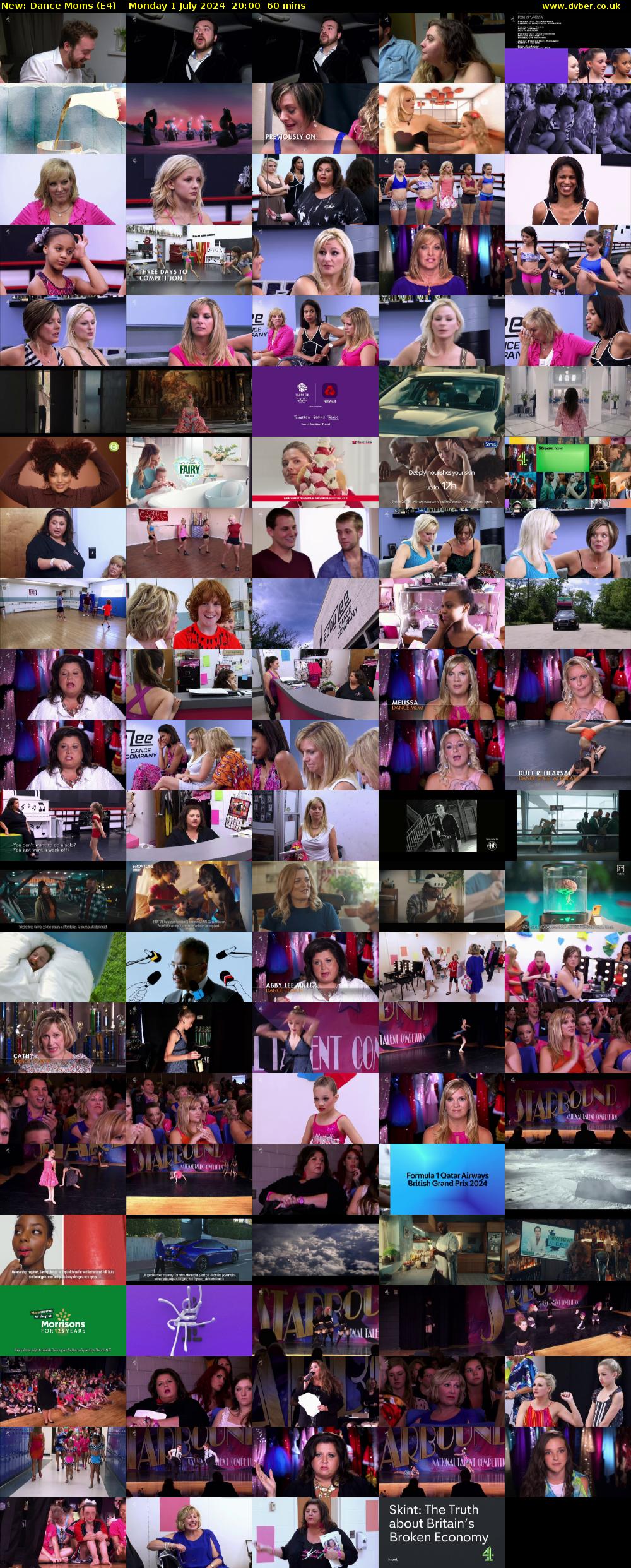 Dance Moms (E4) Monday 1 July 2024 20:00 - 21:00