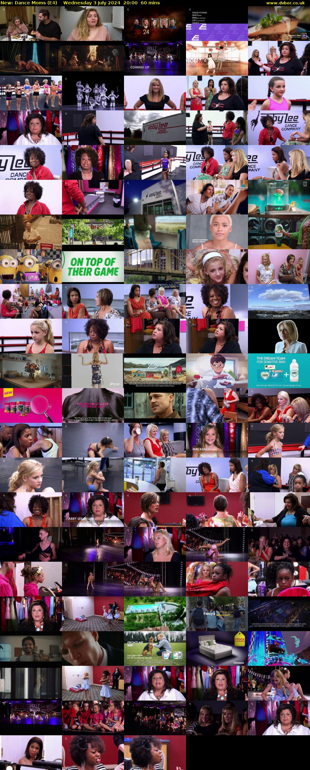 Dance Moms (E4) Wednesday 3 July 2024 20:00 - 21:00