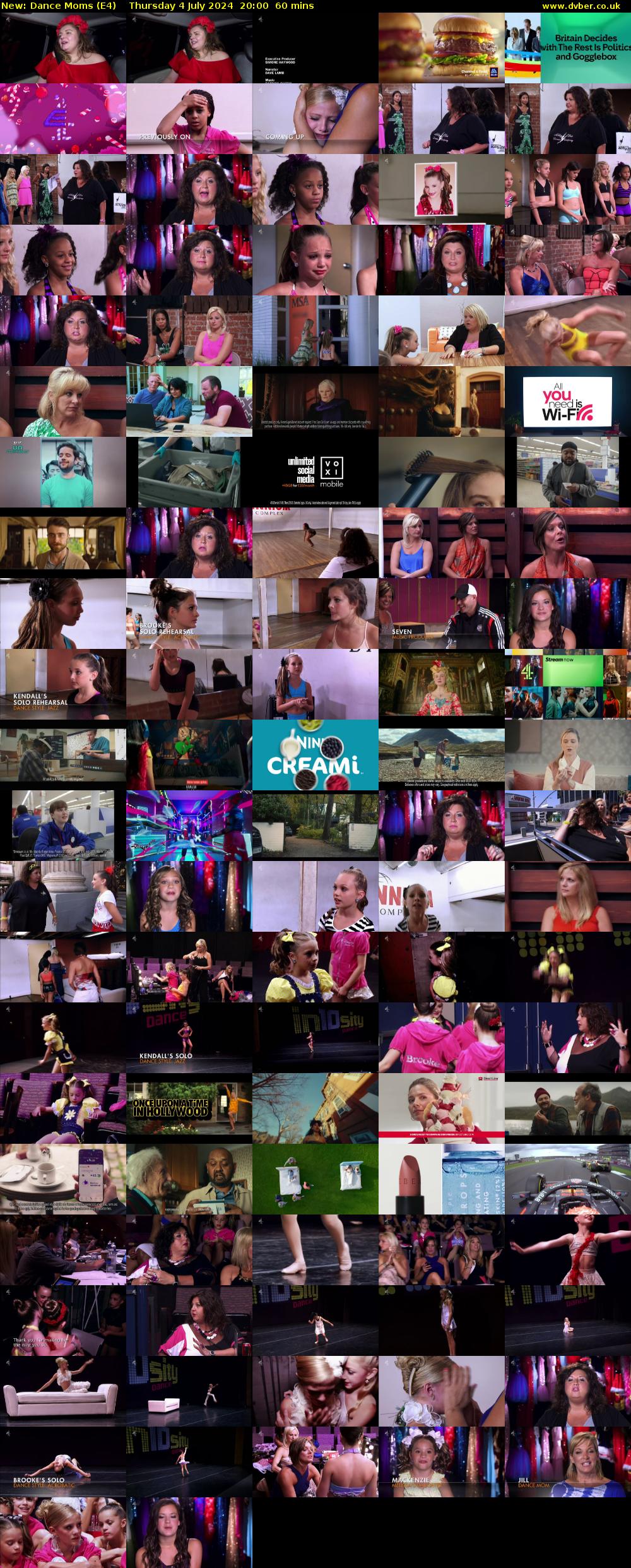 Dance Moms (E4) Thursday 4 July 2024 20:00 - 21:00