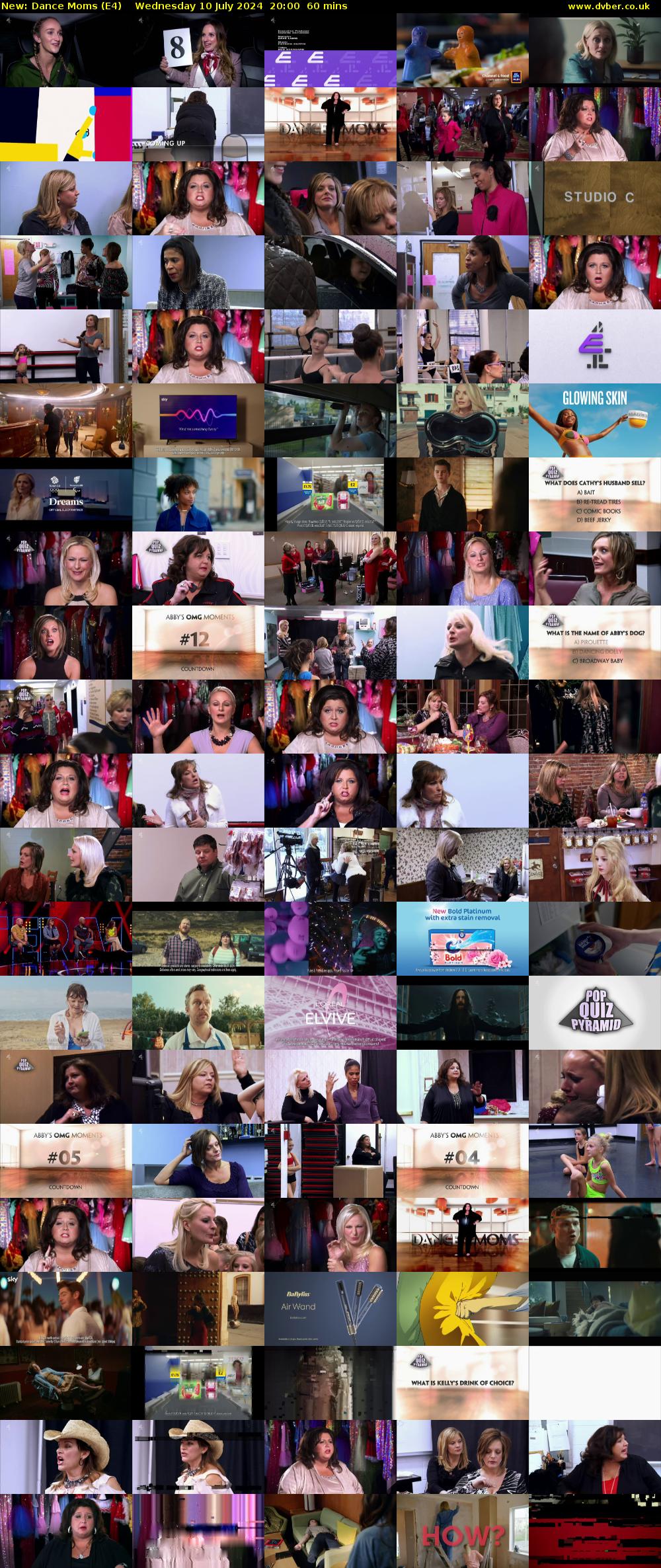 Dance Moms (E4) Wednesday 10 July 2024 20:00 - 21:00
