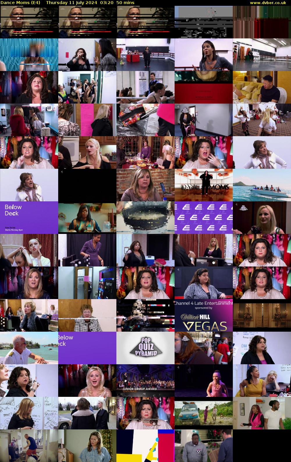 Dance Moms (E4) Thursday 11 July 2024 03:20 - 04:10