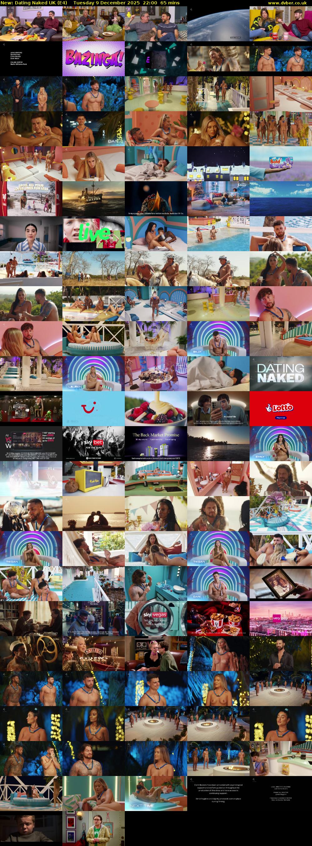 Dating Naked UK (E4) Tuesday 9 December 2025 22:00 - 23:05