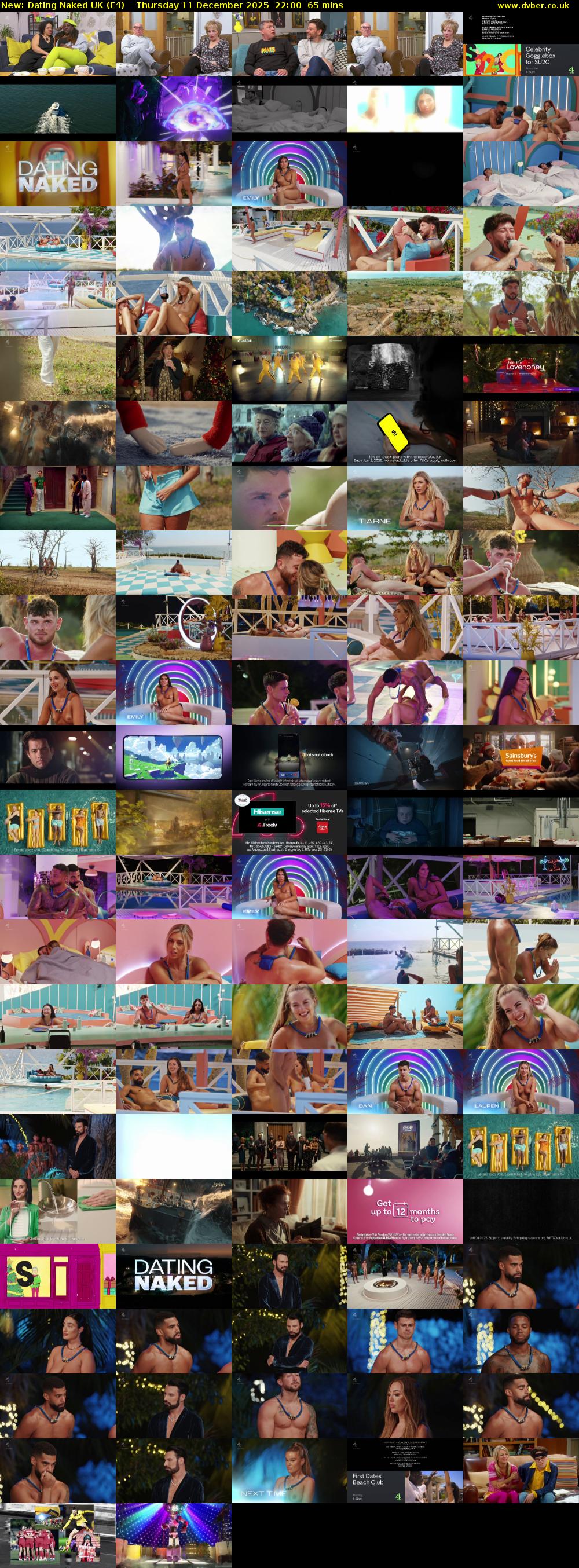 Dating Naked UK (E4) Thursday 11 December 2025 22:00 - 23:05