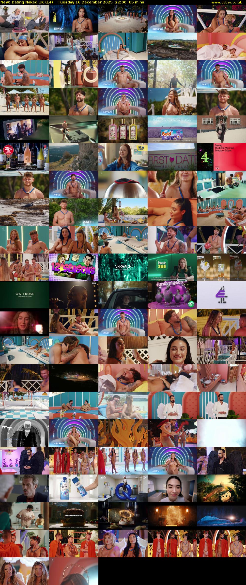 Dating Naked UK (E4) Tuesday 16 December 2025 22:00 - 23:05