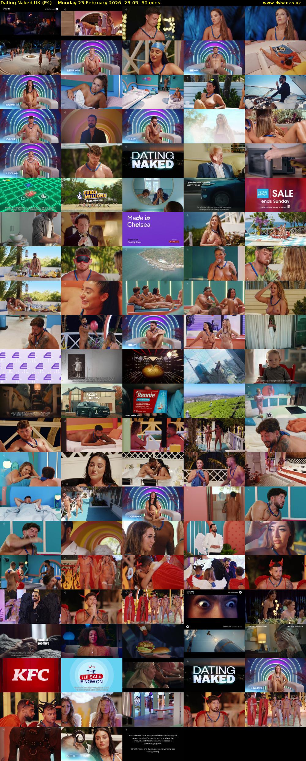 Dating Naked UK (E4) Monday 23 February 2026 23:05 - 00:05