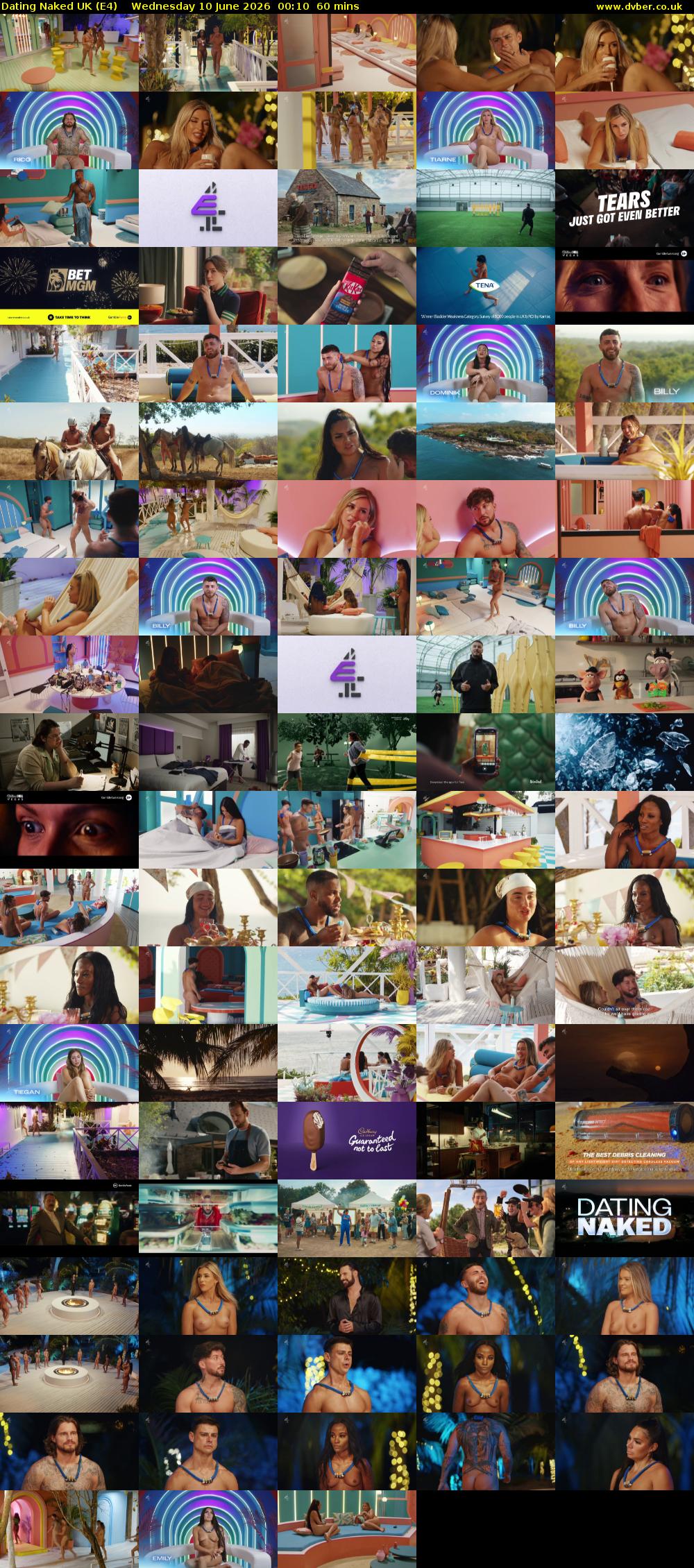 Dating Naked UK (E4) Wednesday 10 June 2026 00:10 - 01:10