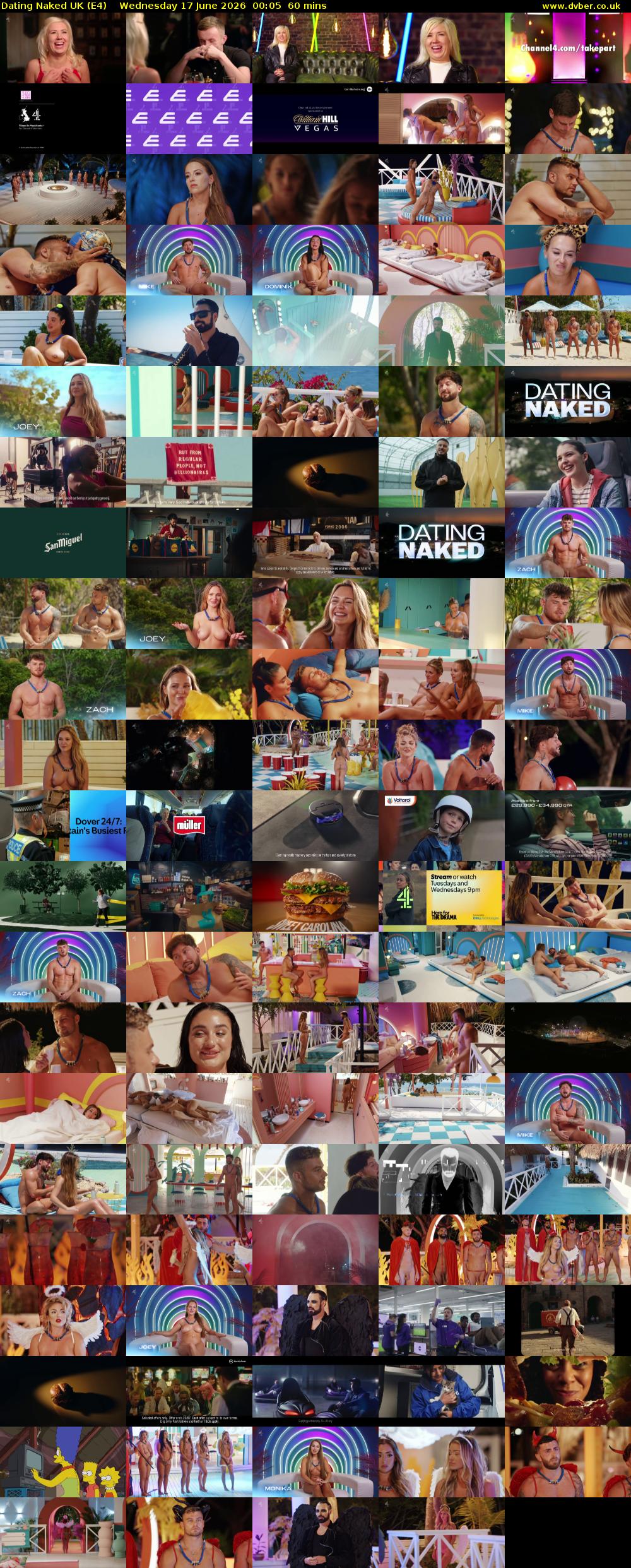 Dating Naked UK (E4) Wednesday 17 June 2026 00:05 - 01:05