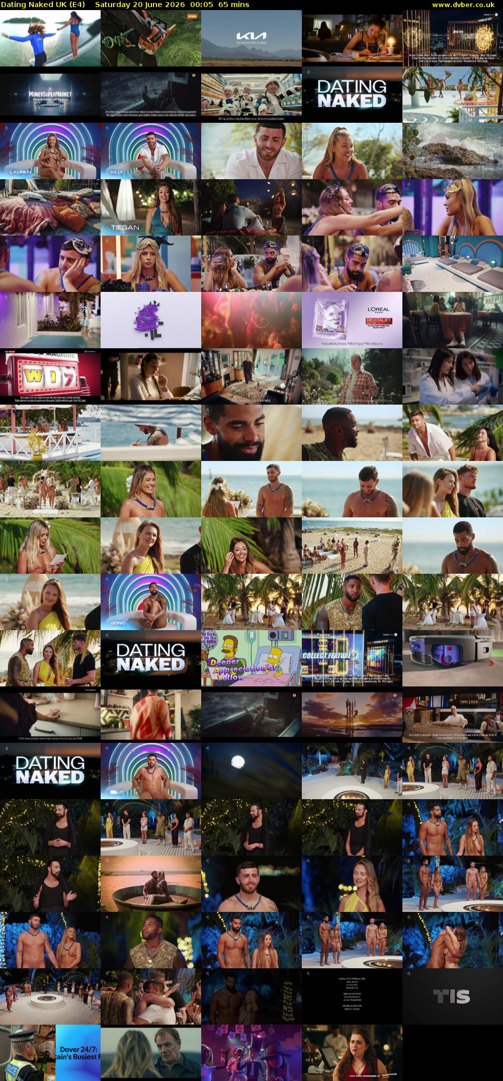 Dating Naked UK (E4) Saturday 20 June 2026 00:05 - 01:10