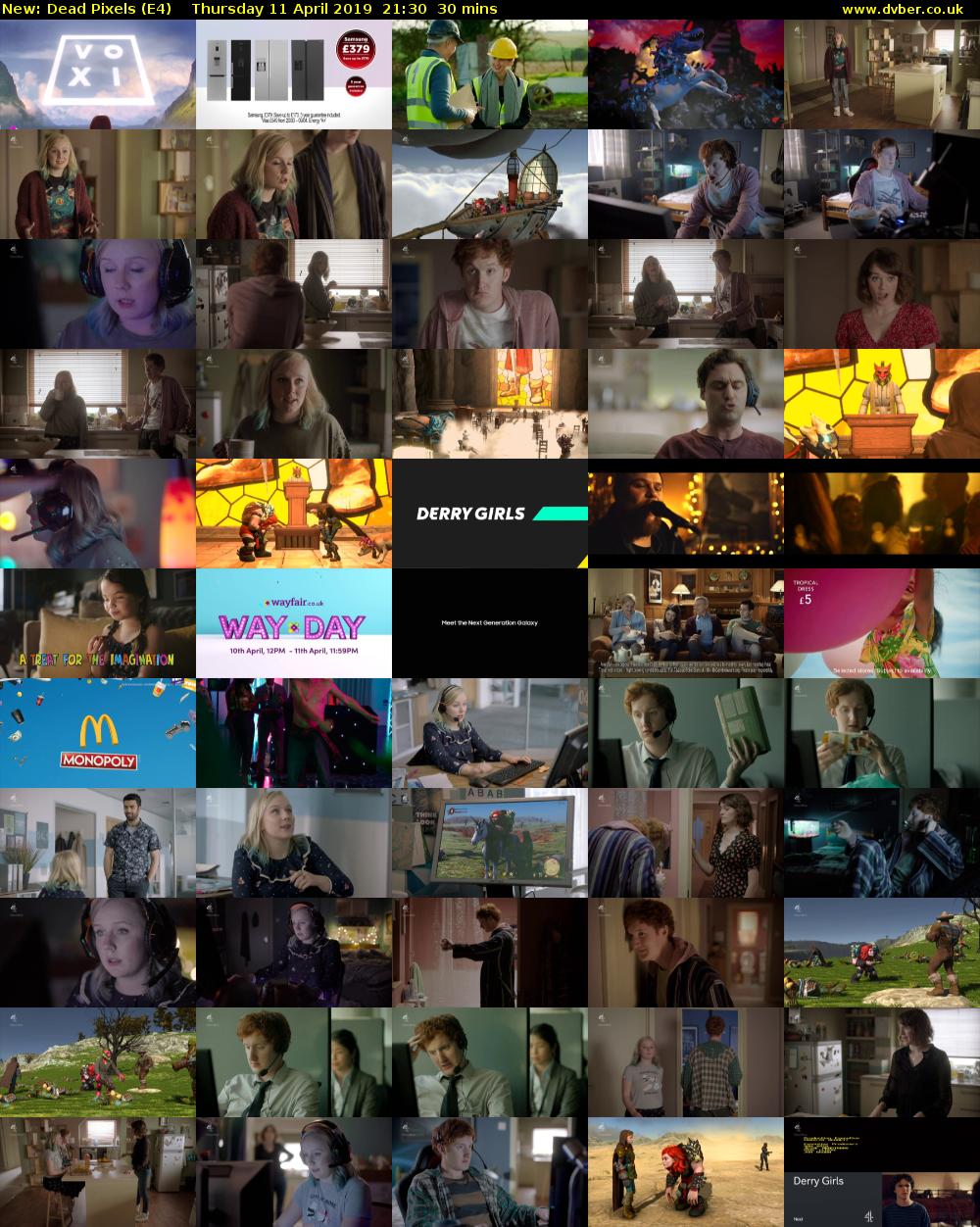 Dead Pixels (E4) Thursday 11 April 2019 21:30 - 22:00