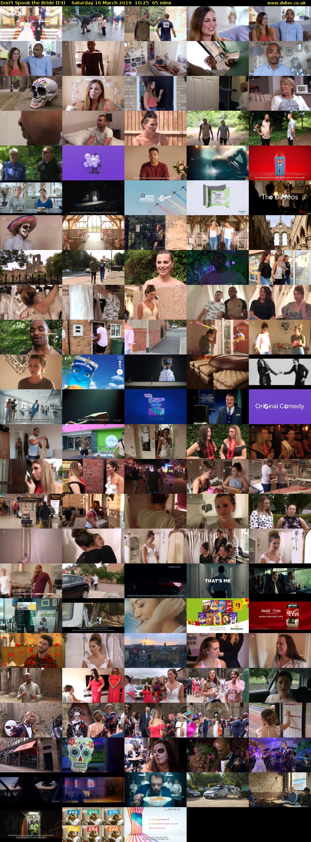 Don't Spook the Bride (E4) Saturday 16 March 2019 10:25 - 11:30
