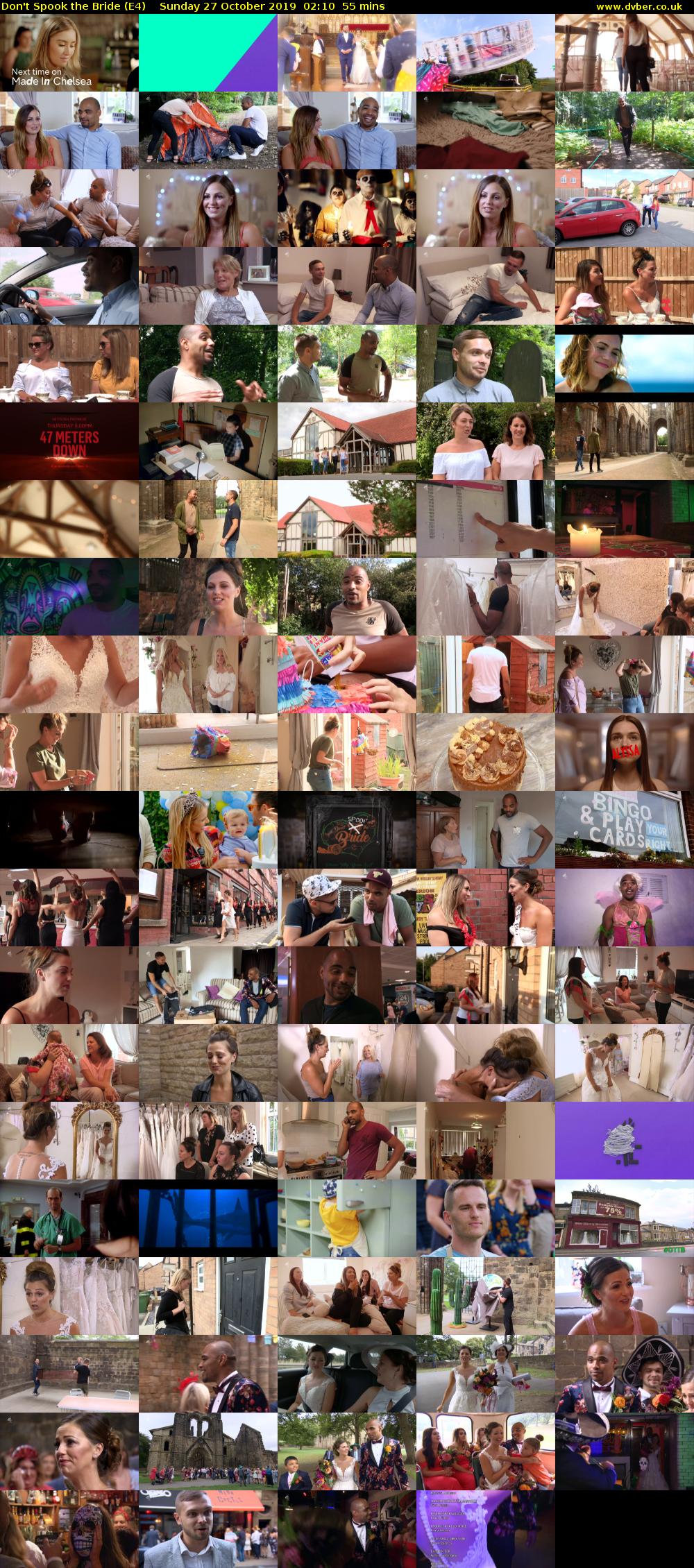 Don't Spook the Bride (E4) Sunday 27 October 2019 02:10 - 03:05