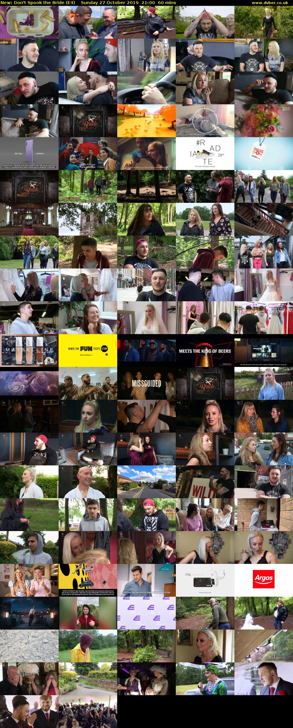 Don't Spook the Bride (E4) Sunday 27 October 2019 21:00 - 22:00