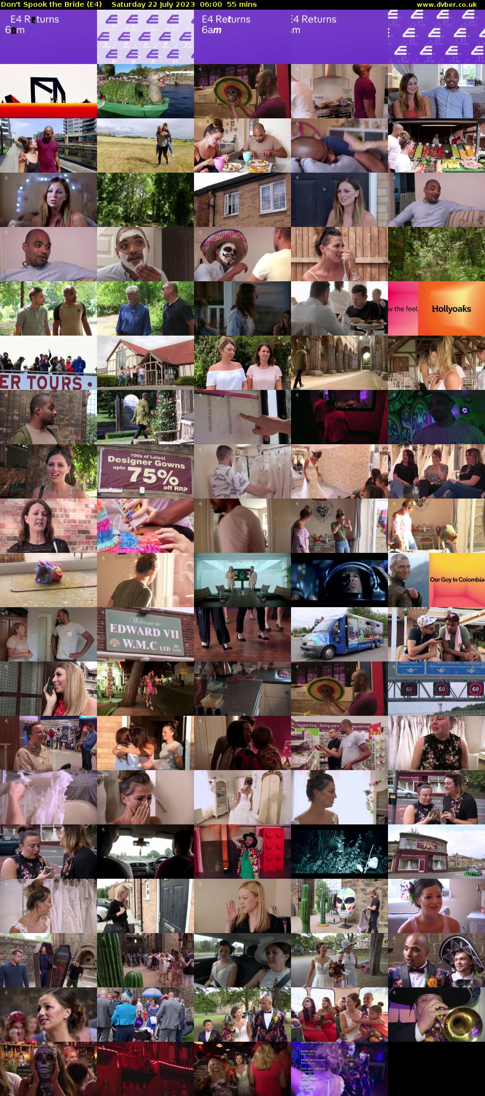 Don't Spook the Bride (E4) Saturday 22 July 2023 06:00 - 06:55