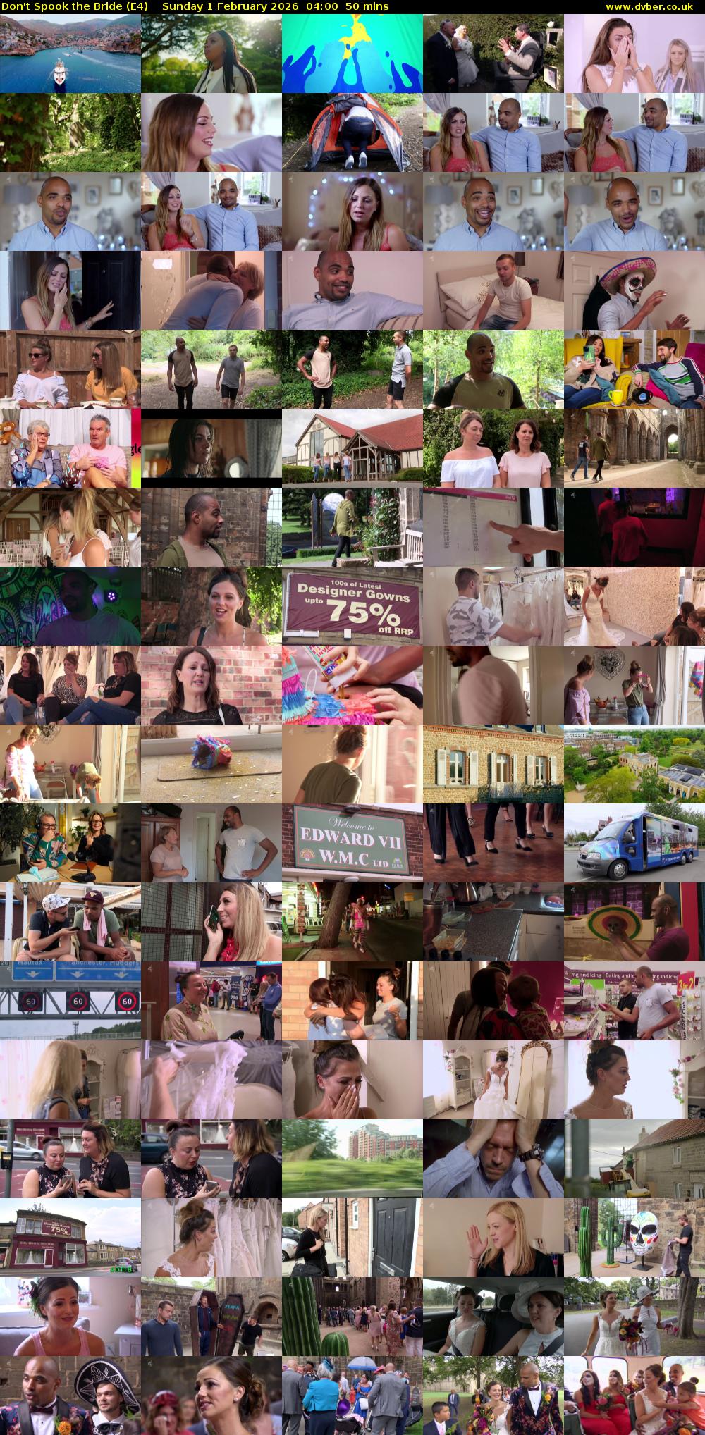 Don't Spook the Bride (E4) Sunday 1 February 2026 04:00 - 04:50