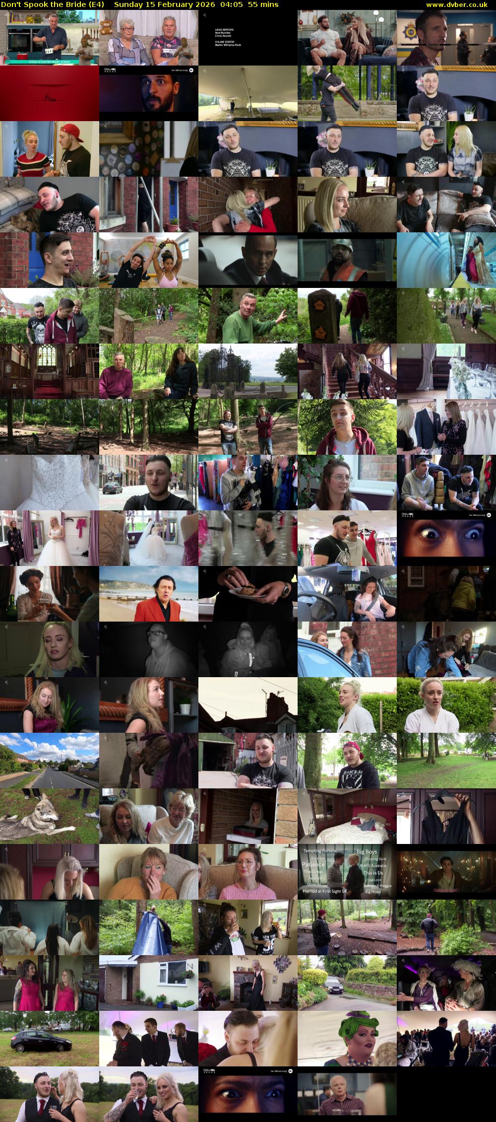 Don't Spook the Bride (E4) Sunday 15 February 2026 04:05 - 05:00