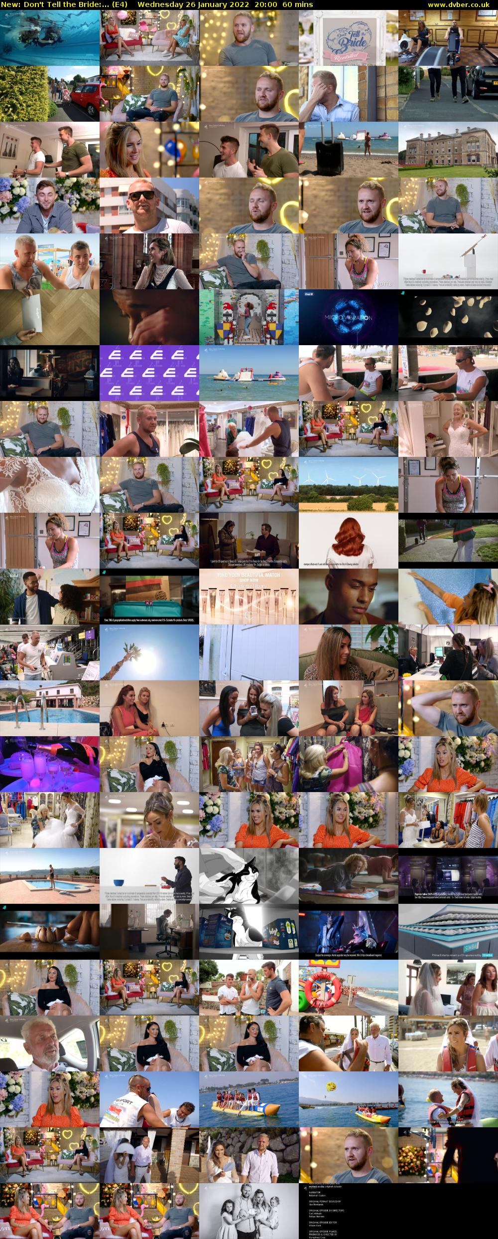 Don't Tell the Bride:... (E4) Wednesday 26 January 2022 20:00 - 21:00