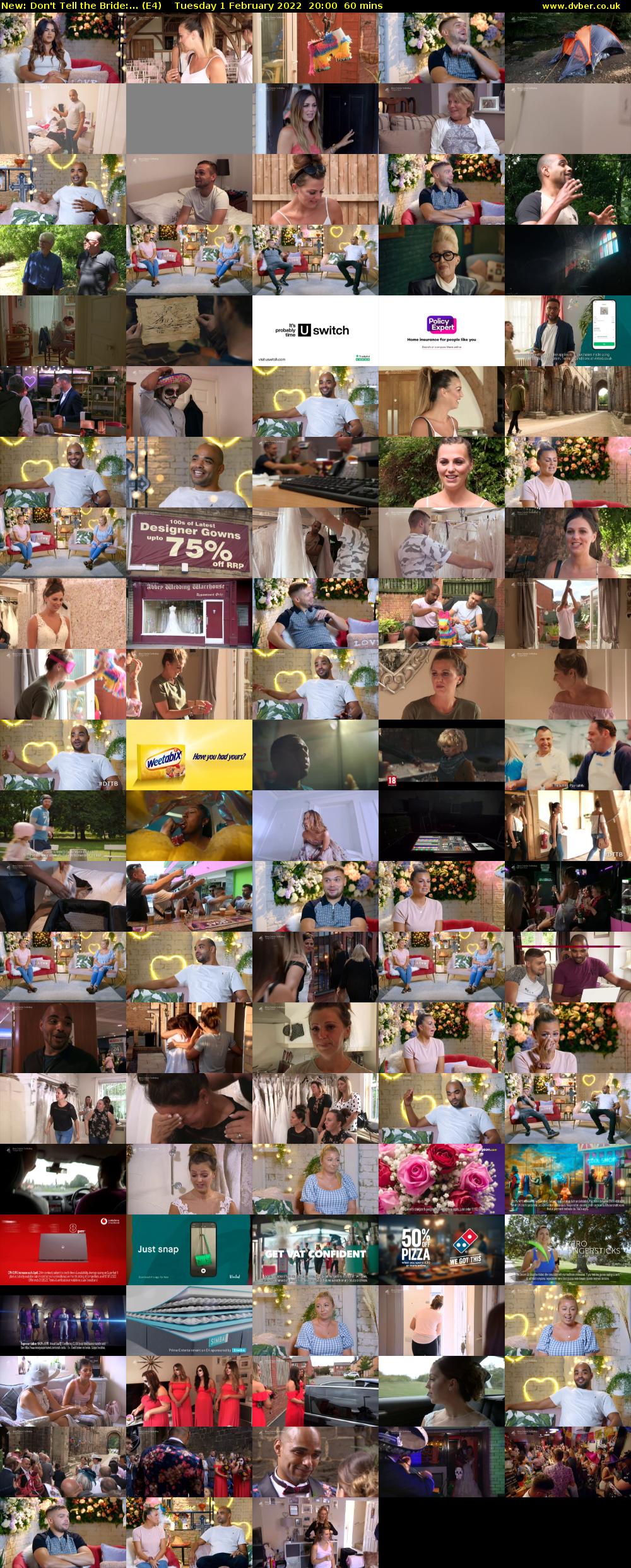 Don't Tell the Bride:... (E4) Tuesday 1 February 2022 20:00 - 21:00