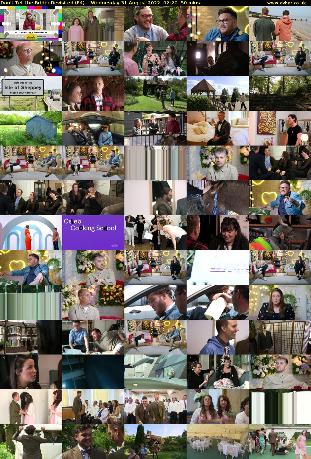 Don't Tell the Bride: Revisited (E4) Wednesday 31 August 2022 02:20 - 03:10