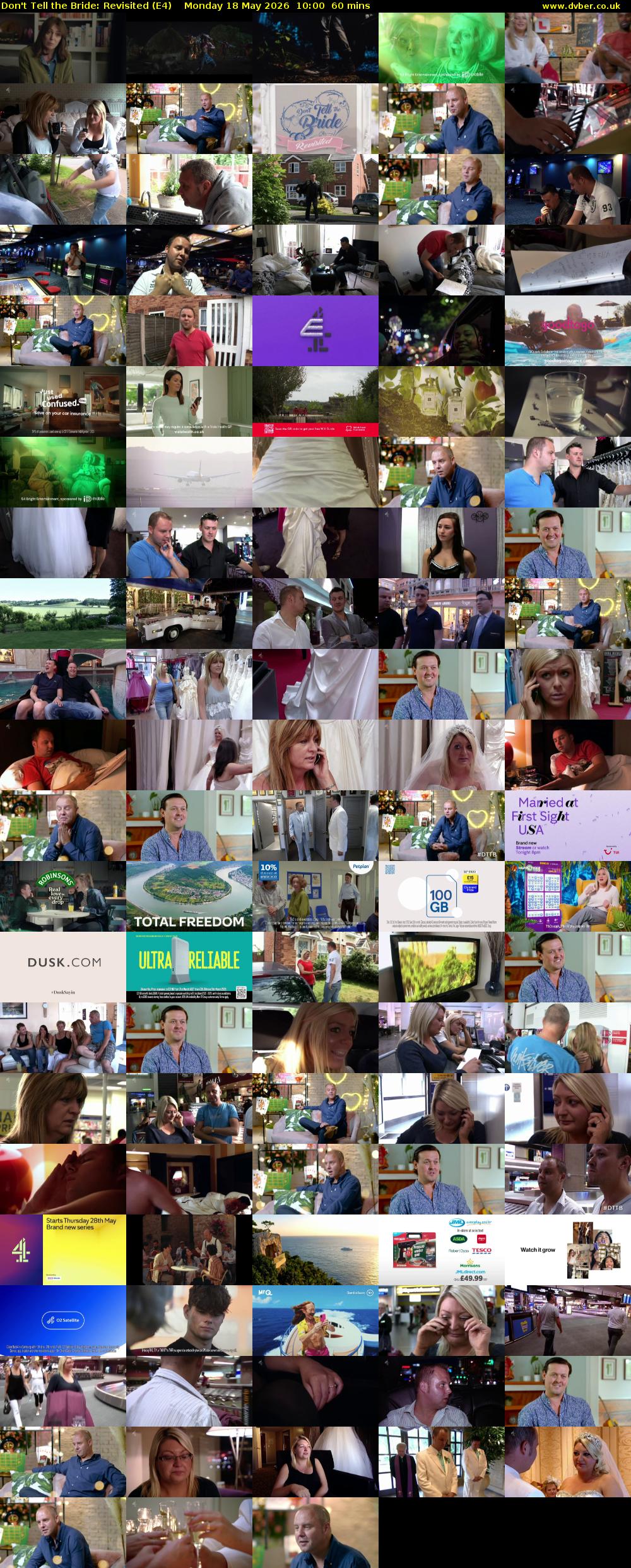 Don't Tell the Bride: Revisited (E4) Monday 18 May 2026 10:00 - 11:00