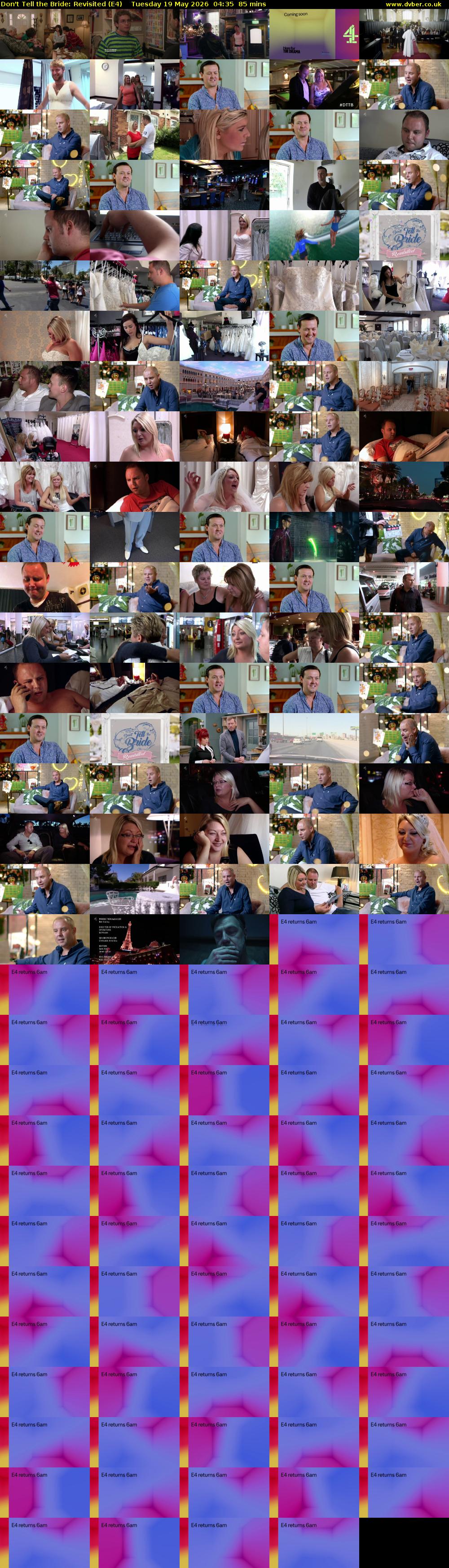 Don't Tell the Bride: Revisited (E4) Tuesday 19 May 2026 04:35 - 06:00