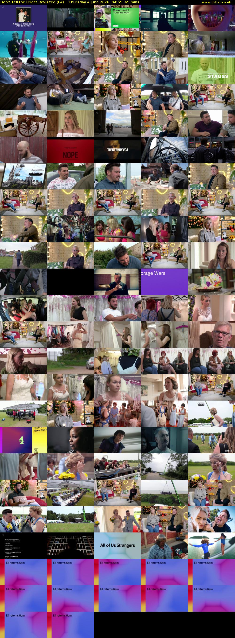 Don't Tell the Bride: Revisited (E4) Thursday 4 June 2026 04:55 - 06:00