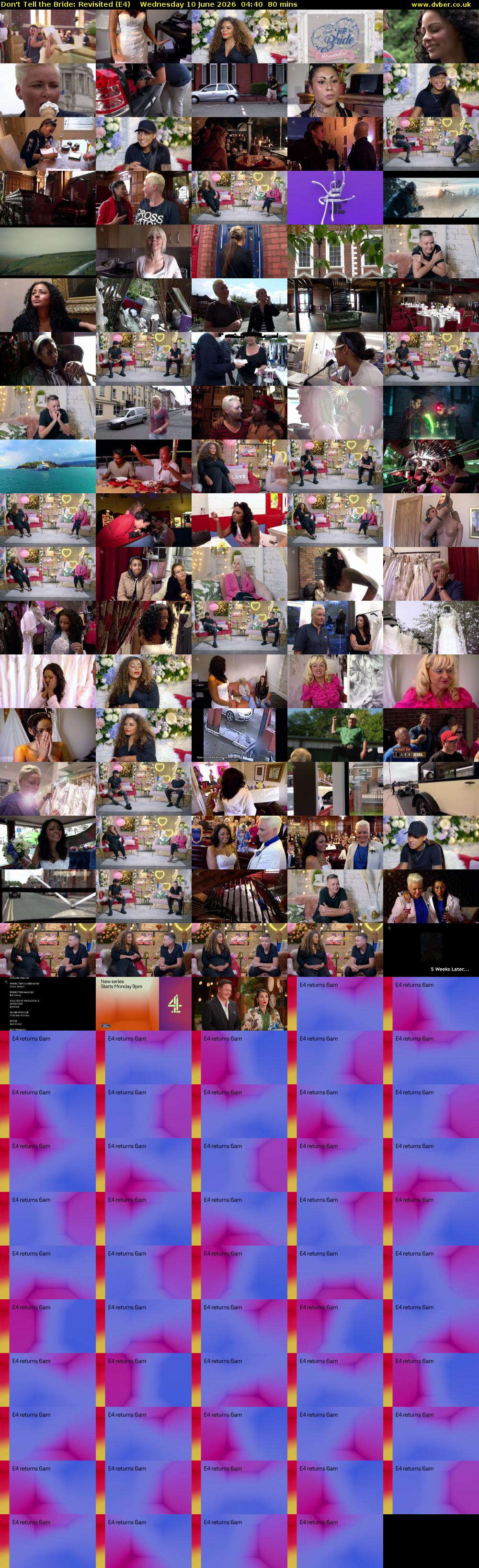 Don't Tell the Bride: Revisited (E4) Wednesday 10 June 2026 04:40 - 06:00