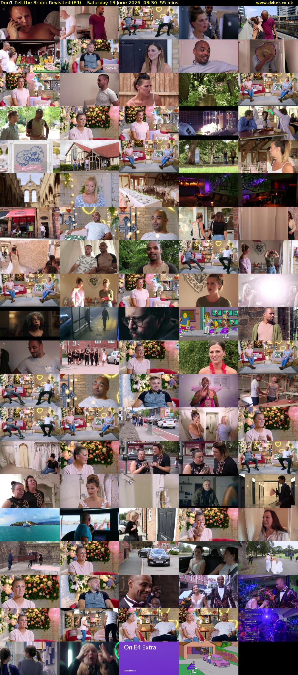 Don't Tell the Bride: Revisited (E4) Saturday 13 June 2026 03:30 - 04:25