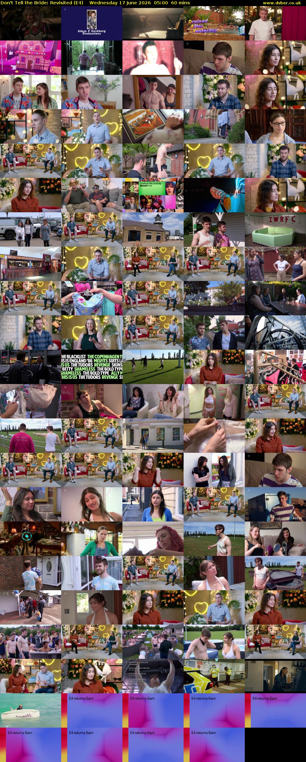 Don't Tell the Bride: Revisited (E4) Wednesday 17 June 2026 05:00 - 06:00