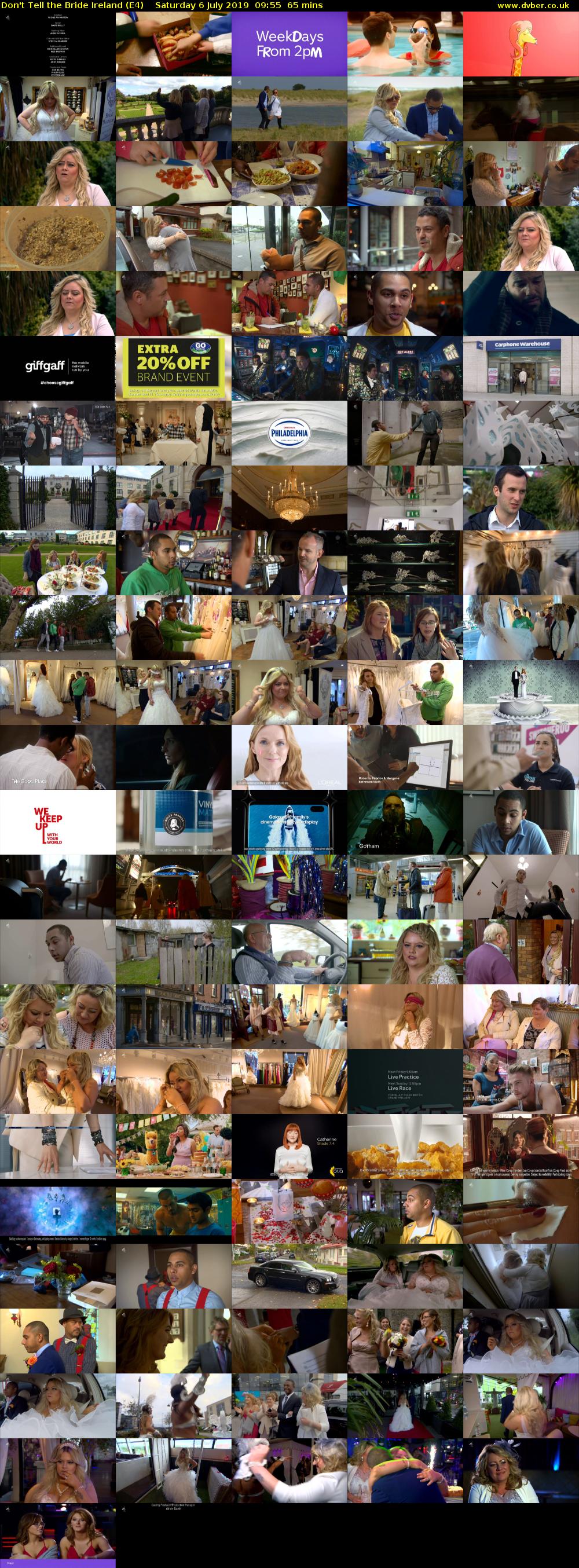 Don't Tell the Bride Ireland (E4) Saturday 6 July 2019 09:55 - 11:00