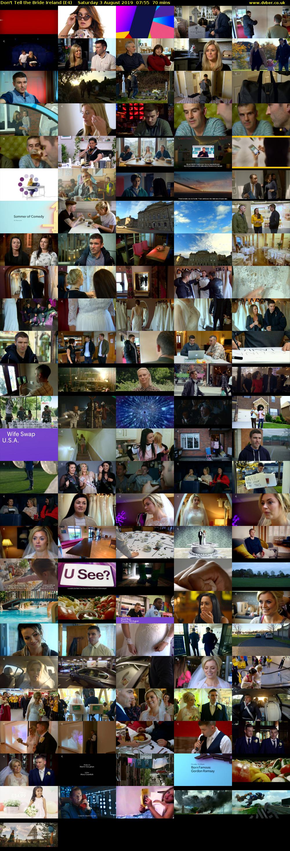 Don't Tell the Bride Ireland (E4) Saturday 3 August 2019 07:55 - 09:05