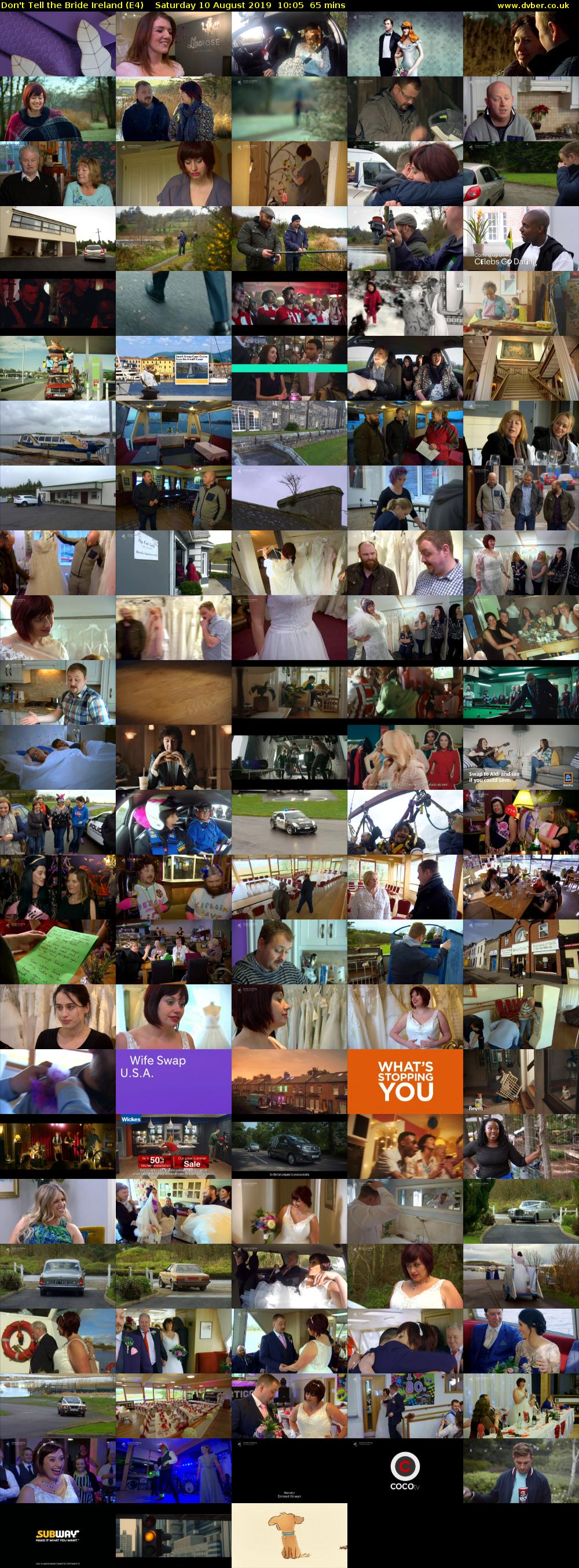 Don't Tell the Bride Ireland (E4) Saturday 10 August 2019 10:05 - 11:10