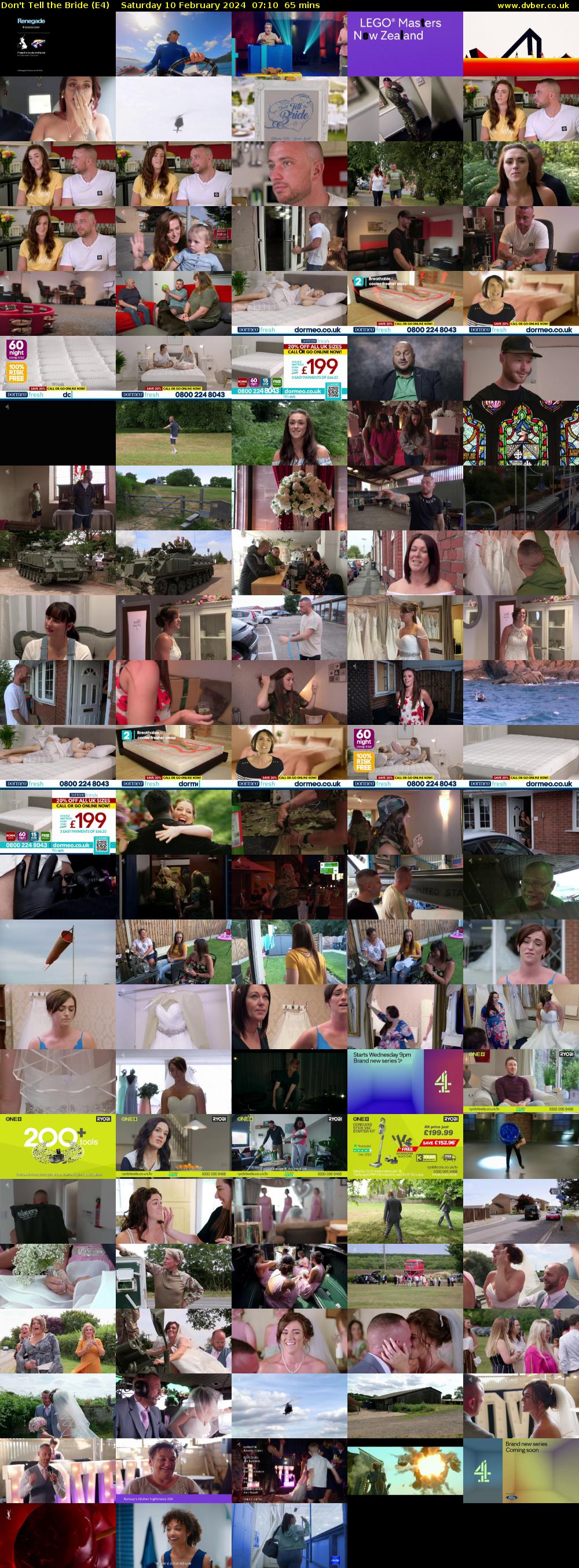 Don't Tell the Bride (E4) Saturday 10 February 2024 07:10 - 08:15