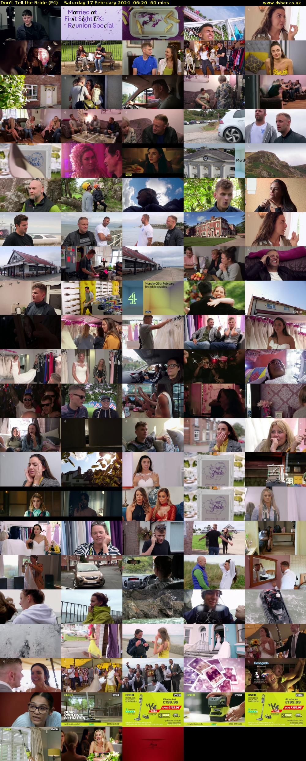 Don't Tell the Bride (E4) Saturday 17 February 2024 06:20 - 07:20
