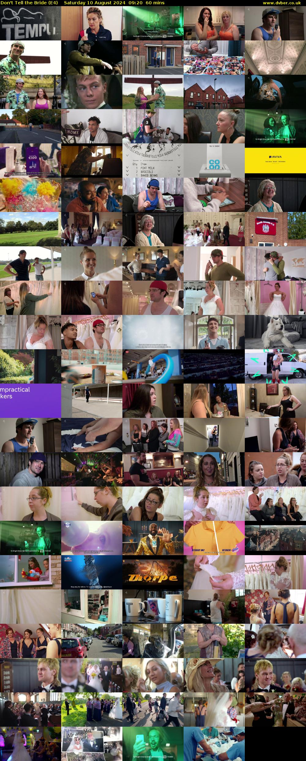 Don't Tell the Bride (E4) Saturday 10 August 2024 09:20 - 10:20