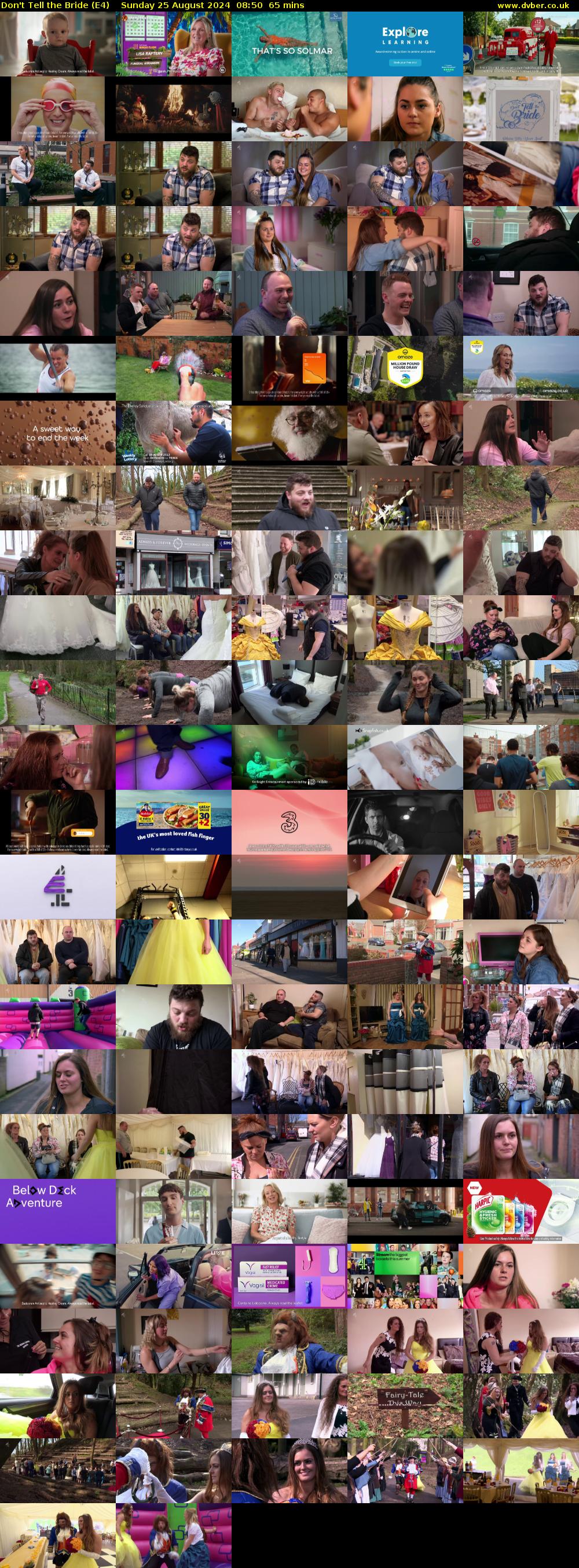 Don't Tell the Bride (E4) Sunday 25 August 2024 08:50 - 09:55