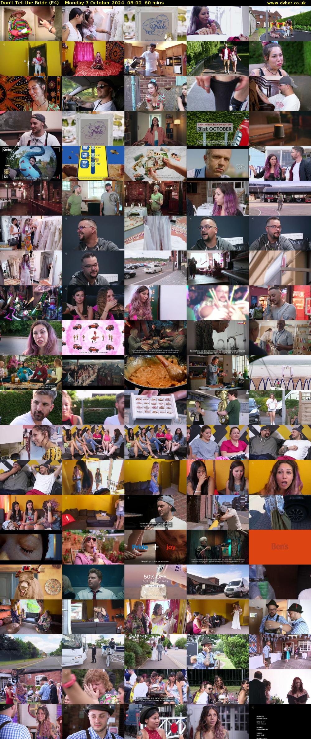 Don't Tell the Bride (E4) Monday 7 October 2024 08:00 - 09:00